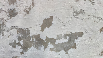 Old plaster. Background, texture. Weathered Plaster Wall With Peeling Layers and Textured Surface
