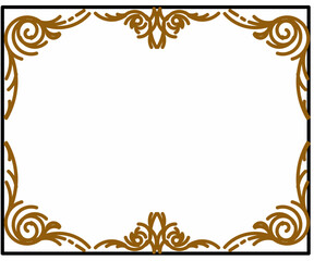 frame with gold ornament