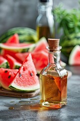 watermelon essential oil. Selective focus