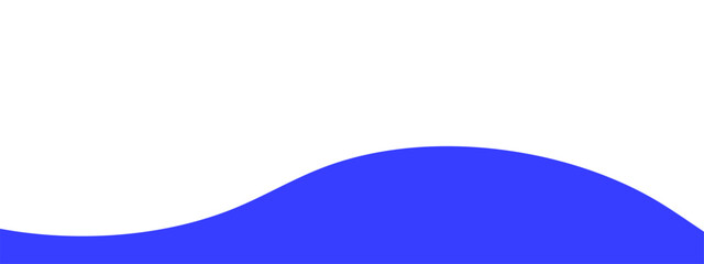 Footer, bottom separator, modern wave divider shape vector illustration	