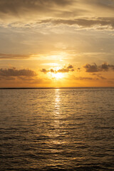 Sunset over the ocean