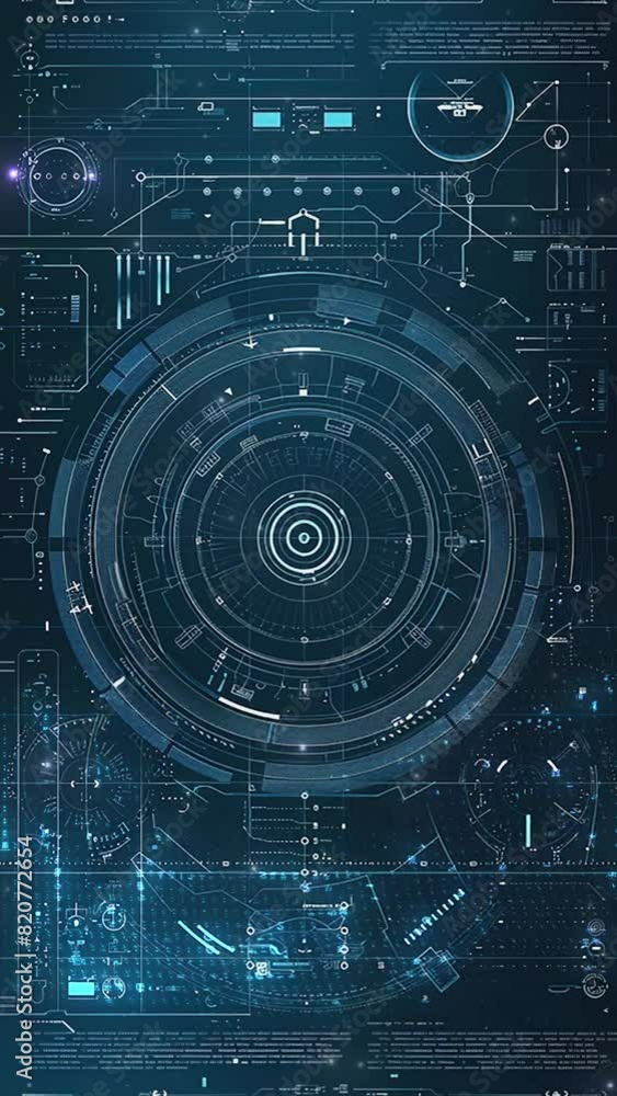Aufkleber abstract technological background. future technology. technology information. innovation technology.