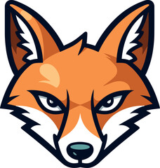 Vector of a fox logo against a white background
