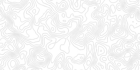 Vector geographic contour map. Topography map background. Black and white wave Seamless line. Topography relief. White wave paper curved reliefs abstract. Topographic map patterns,topography line map.