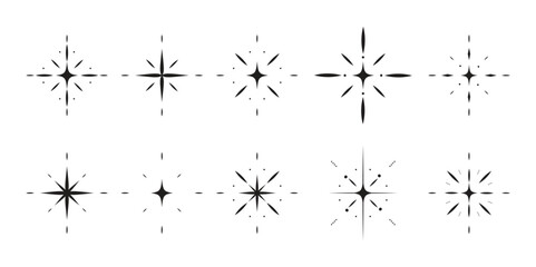 Decorative Sparkle Vector Set 