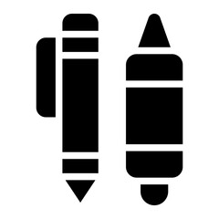 pen and crayon glyph
