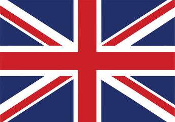 UK flag. England flag vector.