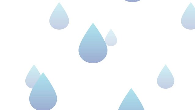 雨が降るループする背景