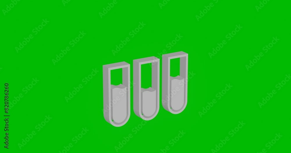 Poster animation of rotation of a white water game symbol with shadow. simple and complex rotation. seamles