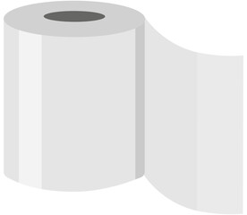 Tissue flat vector illustration isolated on white background.