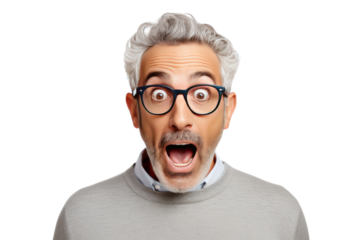 The Startling Revelation on a White or Clear Surface PNG Transparent Background.