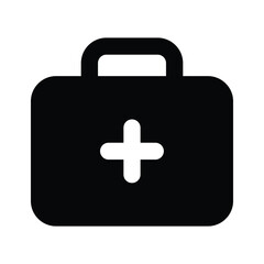 Download this amazing icon of first aid bag, medical box vector design