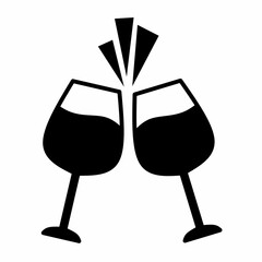 celebration icon vector on white background