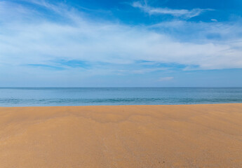 Top view beach sea space area nature and travel background in summer season