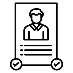 Job Candidate Male Icon