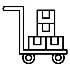 Warehouse Trolley Icon