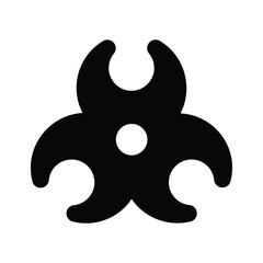 Trendy design of biohazard symbol, ready to use vector