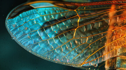 colored transparent insect wing background
