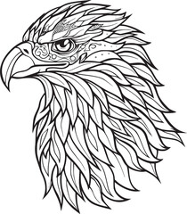 Eagle Logo Vector Design, Mascot Vector Illustration