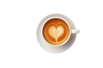 Love Brewed on a White or Clear Surface PNG Transparent Background.