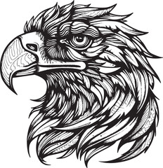 Eagle Logo Vector Design, Mascot Vector Illustration