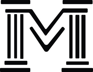 black and white code M logo letter design on luxury background. MM logo monogram initials letter concept. M icon logo design. MM elegant and Professional letter icon design on black backgroundInitial 