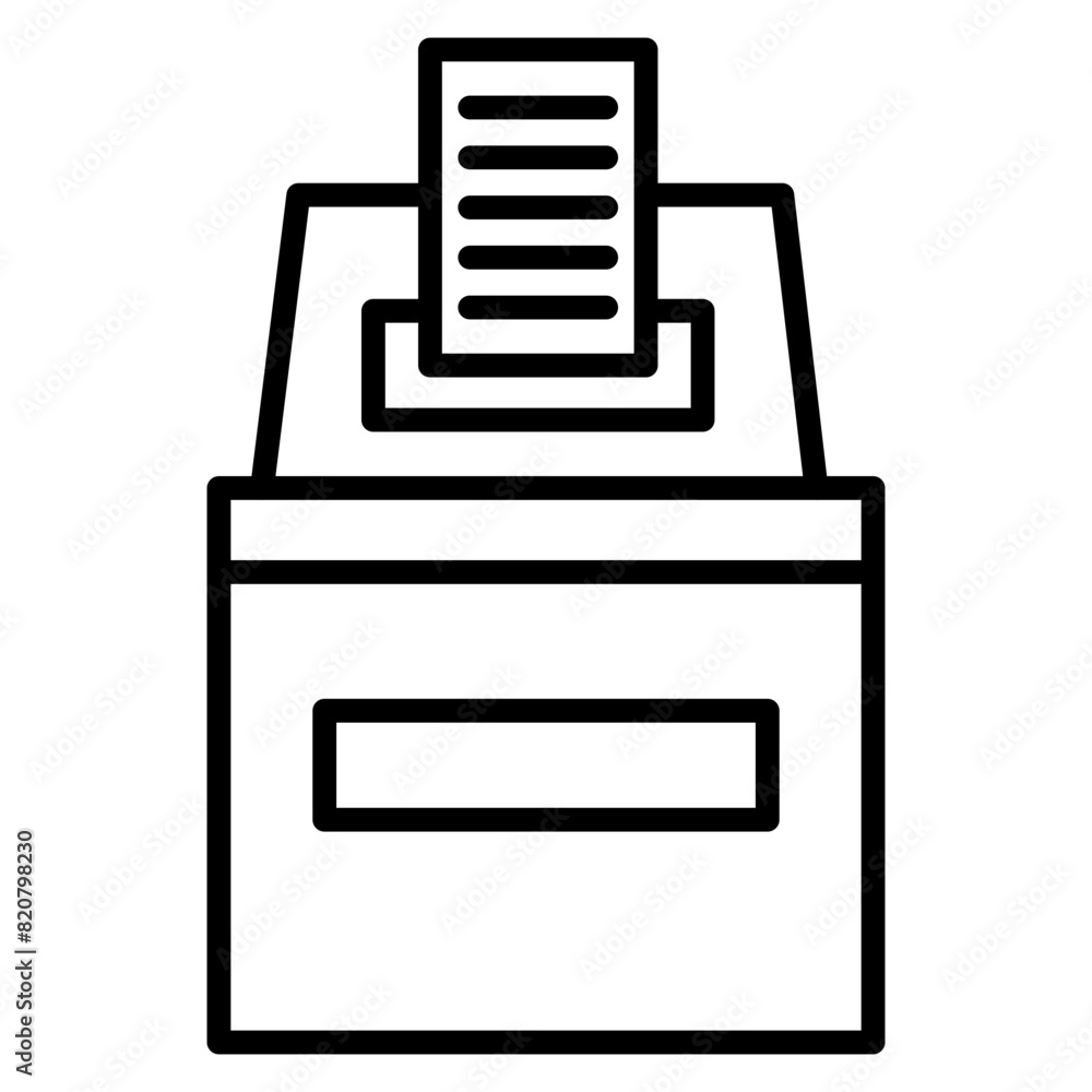 Poster suggestion box icon