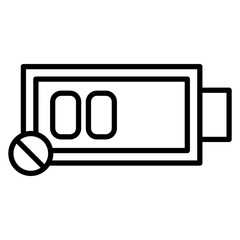 Empty Battery Icon