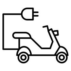 Electric Bike Icon