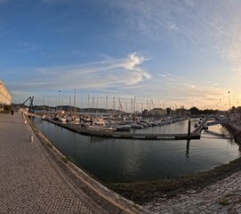 Fototapeta premium Bom Sucesso Marina Lisbon Portugal