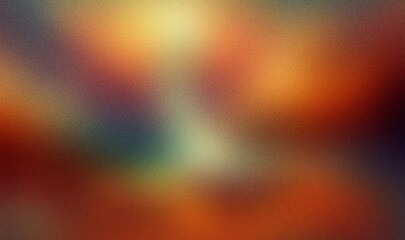 red orange yellow blue retro grainy gradient background noise texture effect summer poster design seamless colors teal abstract wave pattern.
