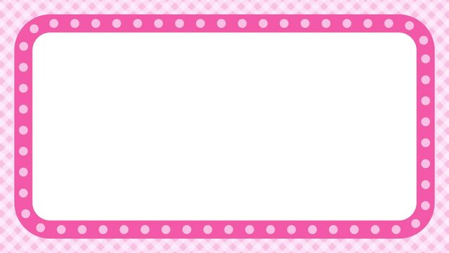 simple abstract pop frame loop animation background