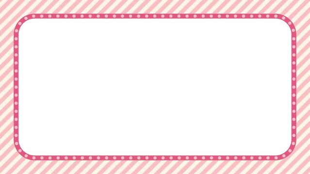 simple abstract pop frame loop animation background