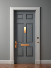 modern door illustration