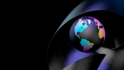 Abstract Vibrant Earth with GeoModule Design