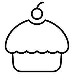Chocolate Cupcake Icon