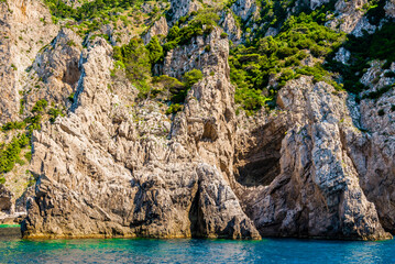 The wonderful island of Capri, amalfi coast, bay of naples, italy