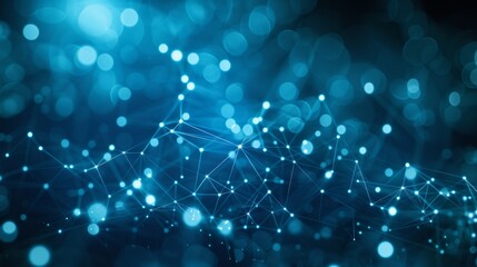 Blue background image with a sense of technology