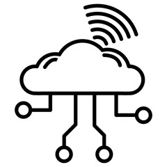 Cloud Wifi Icon