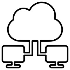 Cloud Networking Icon