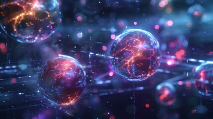 Glowing Orbs Pulse with Sentient Light