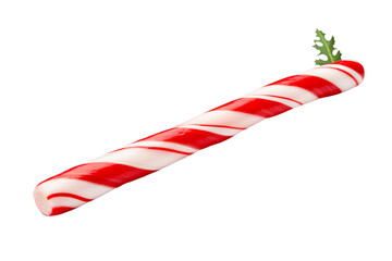 Fototapeta premium Minty Confection With Festive Flair on a White or Clear Surface PNG Transparent Background.