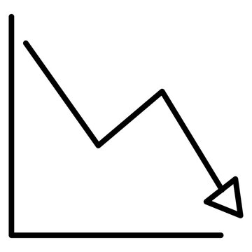 Decline Graph Icon