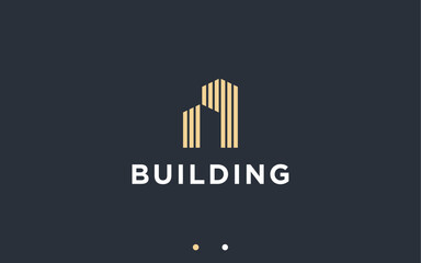 building logo design vector silhouette illustration