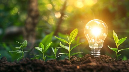 light bulbs in the grass,lush green grass background,sunny weather