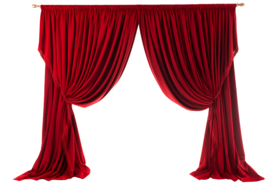 The Crimson Veil of Silence on a White or Clear Surface PNG Transparent Background.