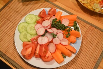 Gemüseteller, gesund und lecker