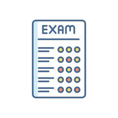 Exam vector icon
