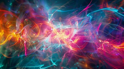 Fototapeta premium Abstract Colors Dance of Luminescence