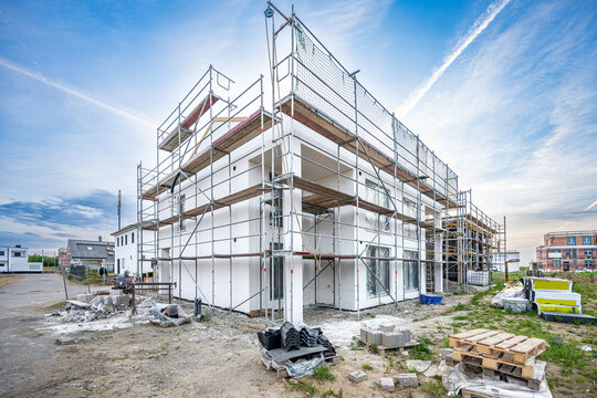 Baustelle im Neubaugebiet